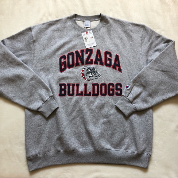 Gonzaga Bulldogs Champion gray crewneck oversized soft sweatshirt - Picture 5 of 5